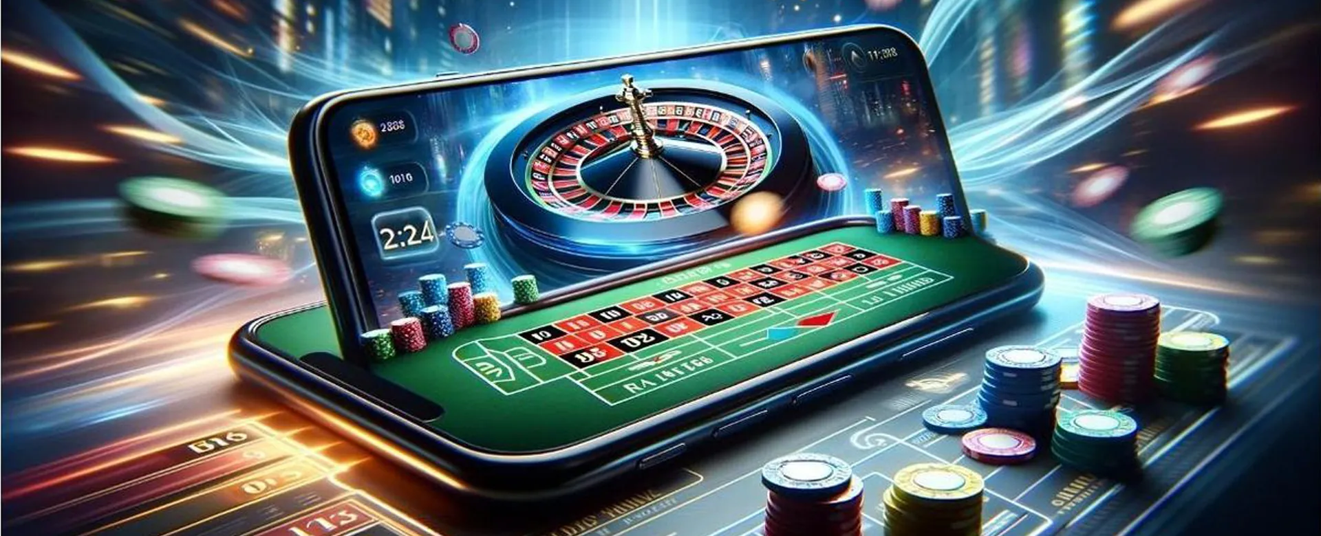 slotvip Poker Tables with Chips and Cards